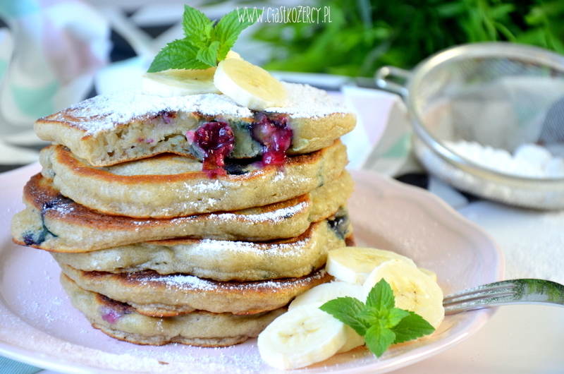 bananowe placuszki z borówkami 9